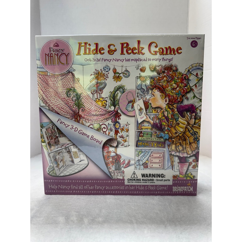 Fancy Nancy Hide & Peek Game Briarpatch 3D Game Board New Sealed